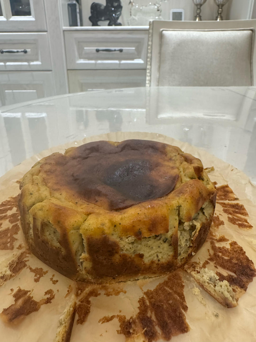 一口大满足🧈伯爵红茶️巴斯克芝士蛋糕️，醇香丝滑！不会让你失望的配方！