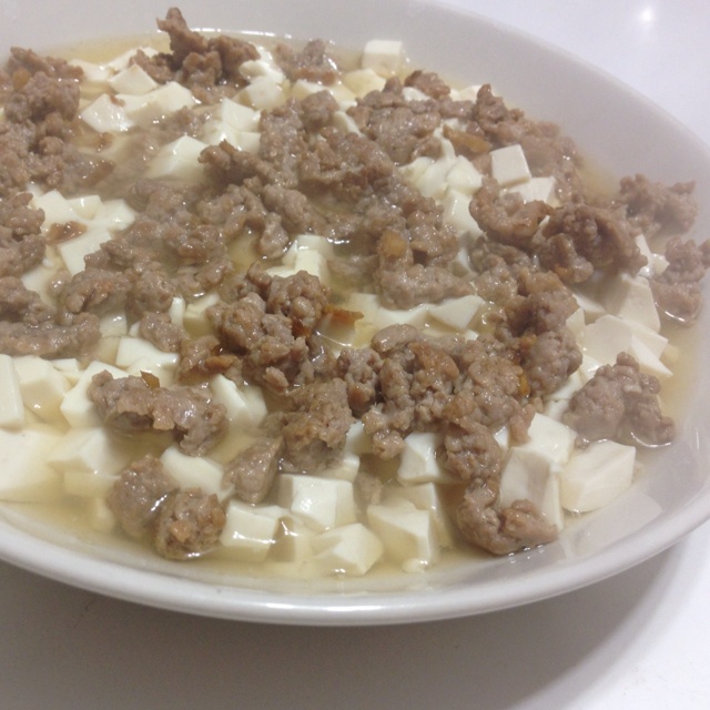 肉末蒸豆腐