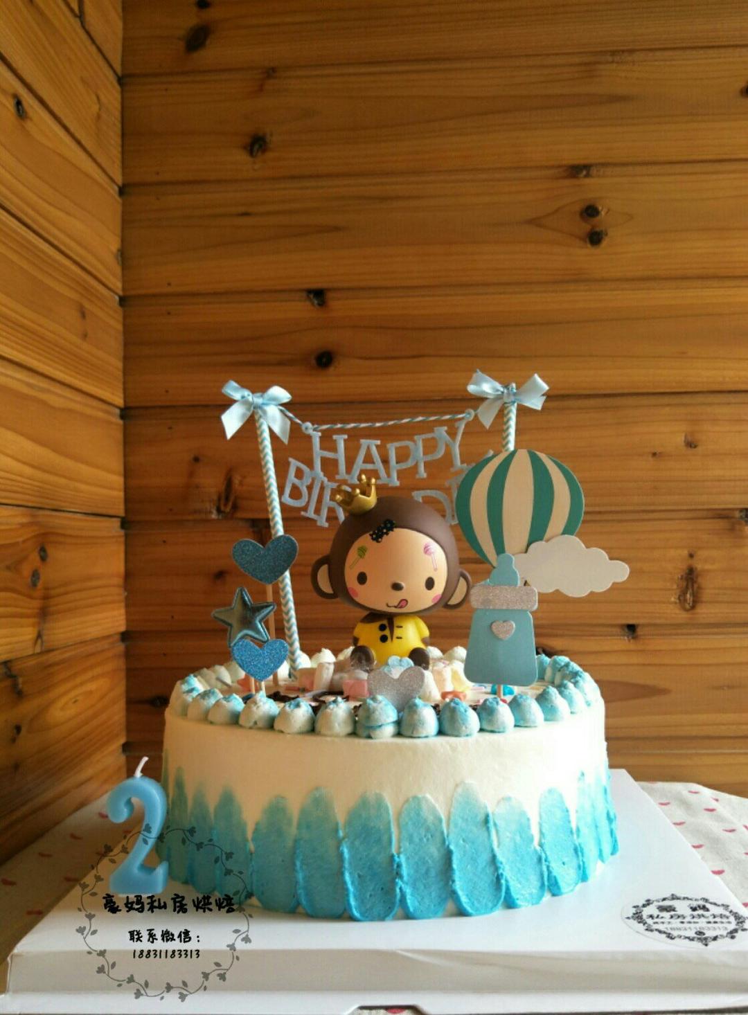 动物奶油水果蛋糕