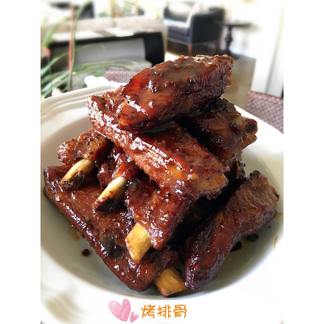 烤排骨 Roast Pork Ribs -yanyanfoodtube