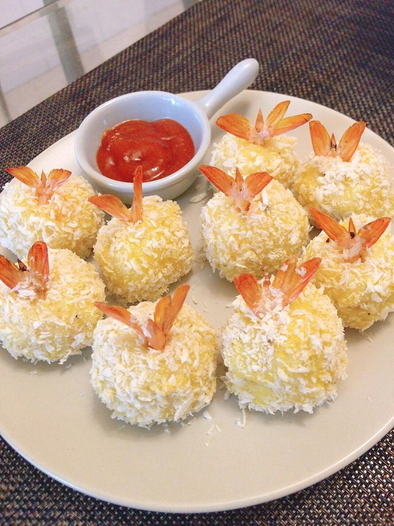 土豆泥兔虾球（烤箱版）