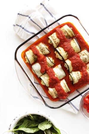 Eggplant Lasagna Roll Ups的做法 步骤7