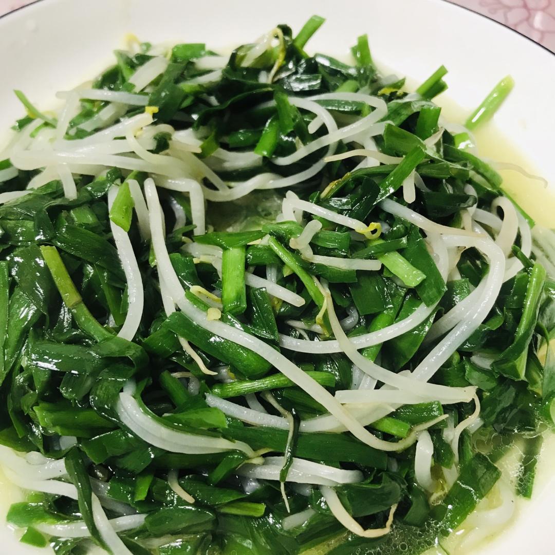 韭菜炒豆芽