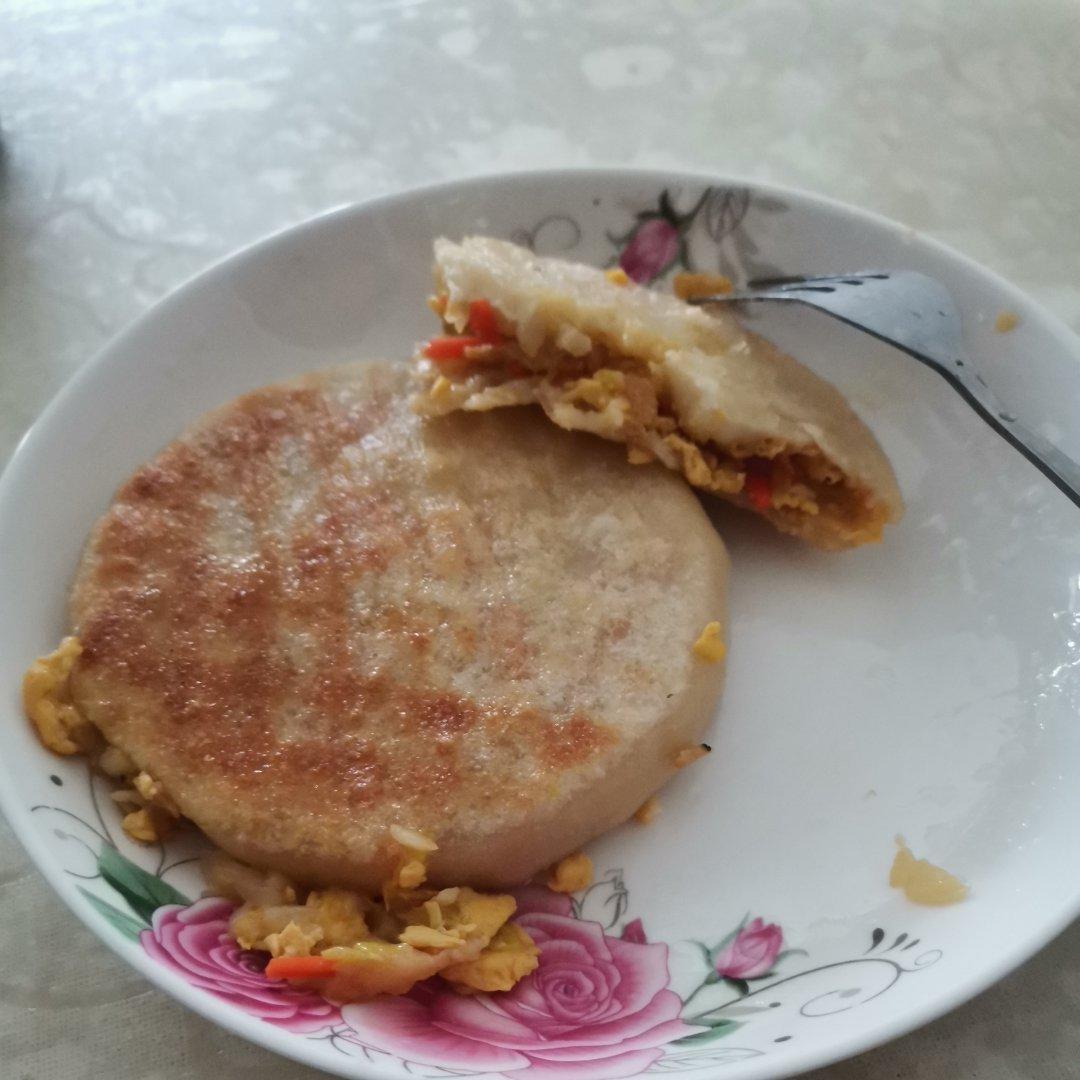 虾皮韭菜鸡蛋馅饼（图文）