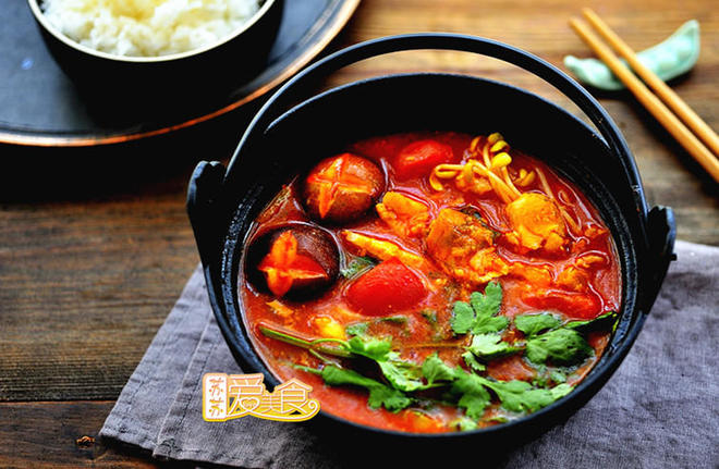 开胃又解馋的酸爽蕃茄鱼锅的做法