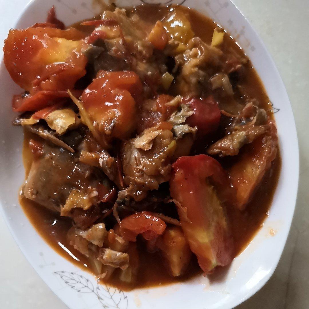番茄炖鲅鱼（马鲛鱼）
