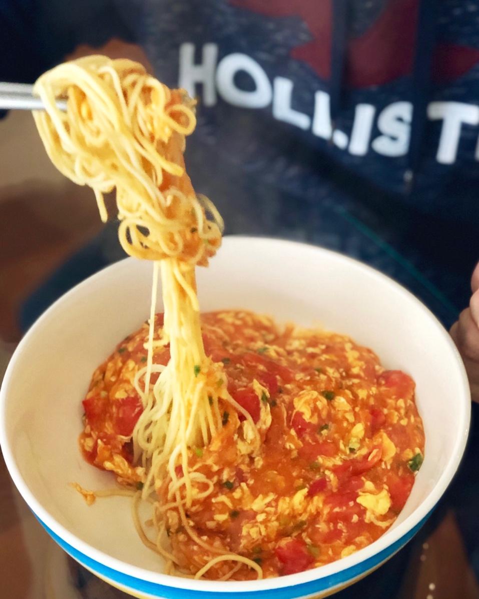 西红柿鸡蛋打卤面（拌面）