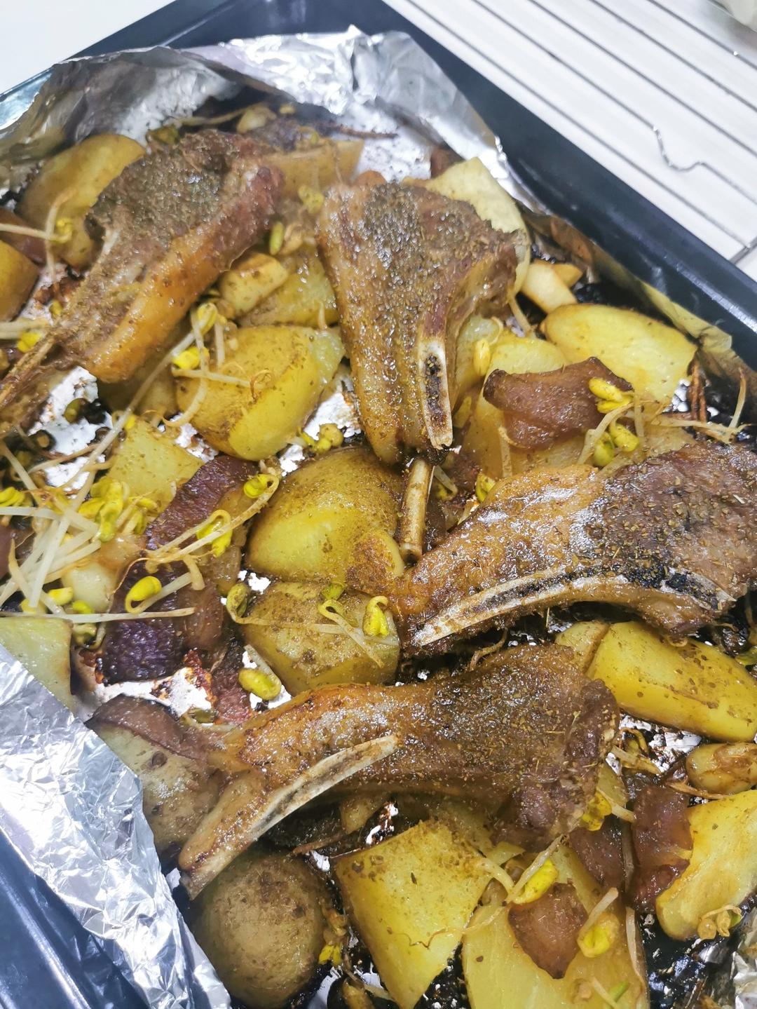 烤土豆、烤薯角