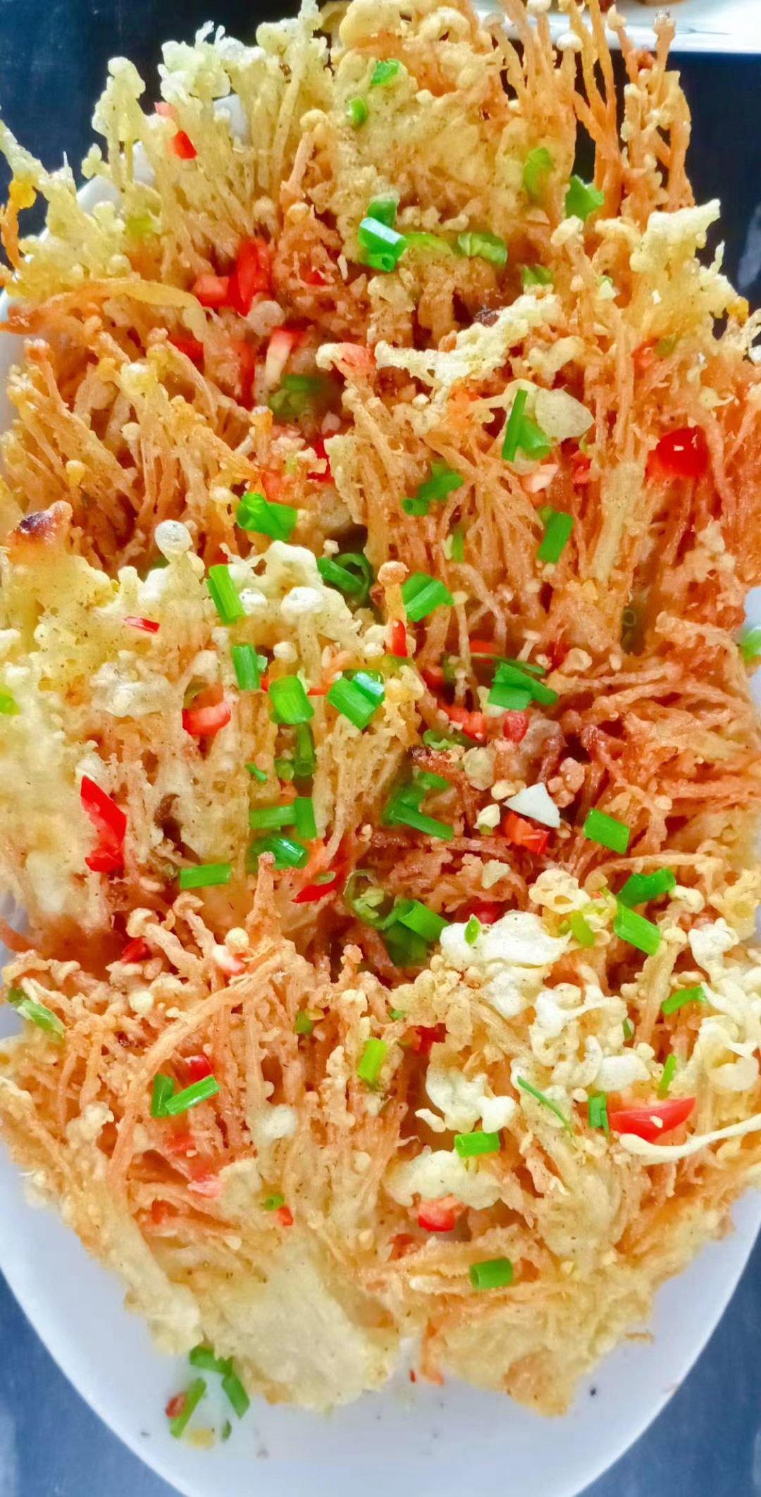 zhongcm1988做的油炸椒盐金针菇