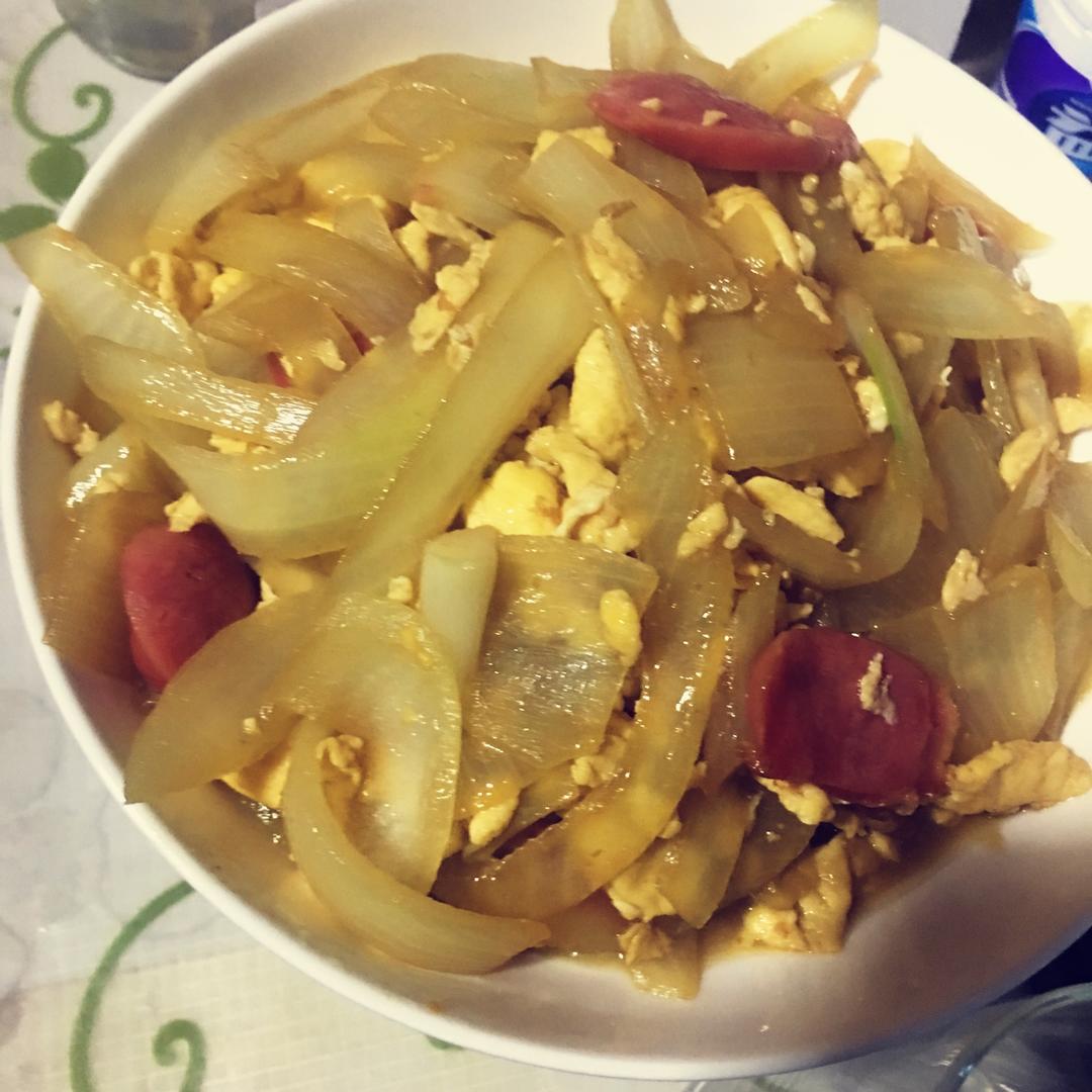 洋葱炒鸡蛋