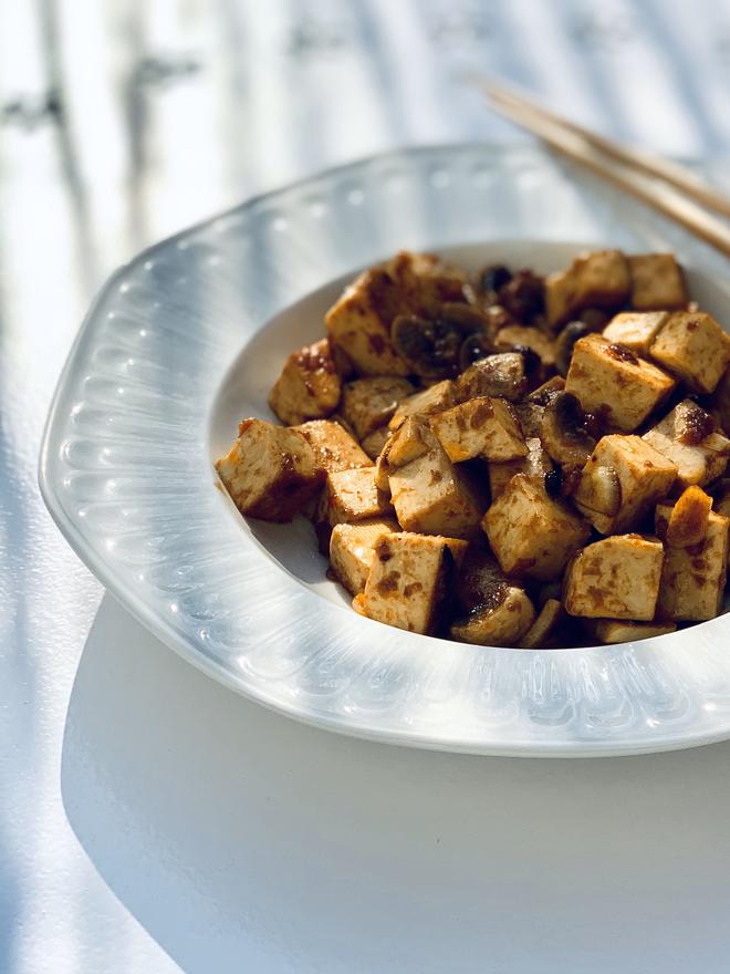 麻婆豆腐，火锅底料万能利用的做法