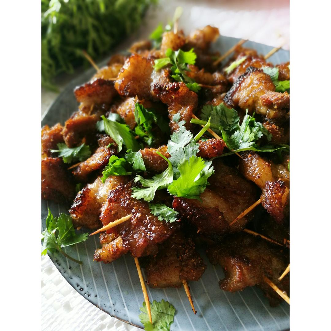烤牙签五花肉