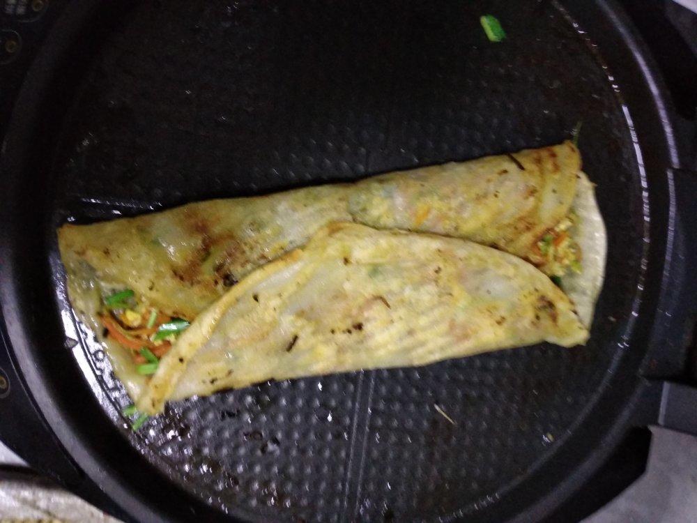 鲁南名吃——滕州菜煎饼 附电饼铛摊煎饼
