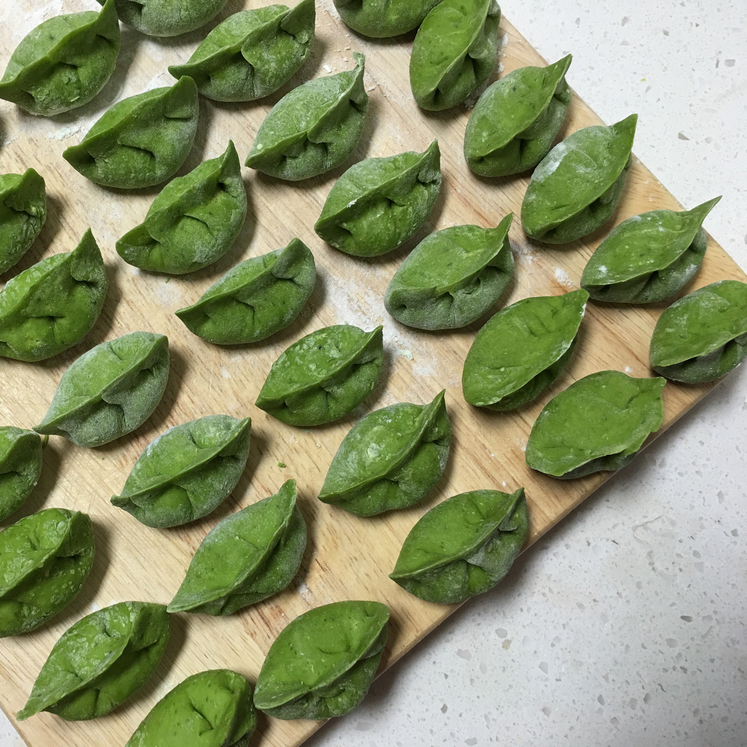 七七爱七七做的菠菜水饺