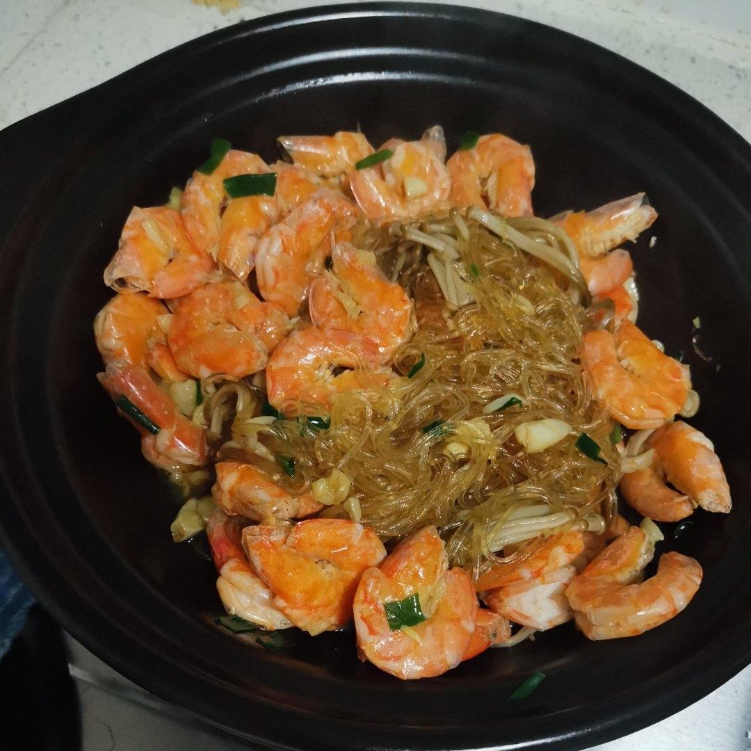 蒜蓉粉丝虾煲