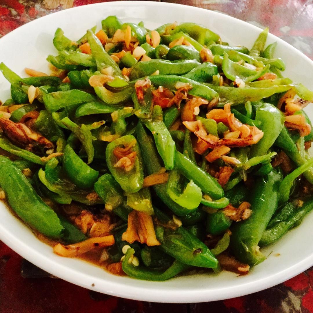 青椒爆炒干鱿鱼丝