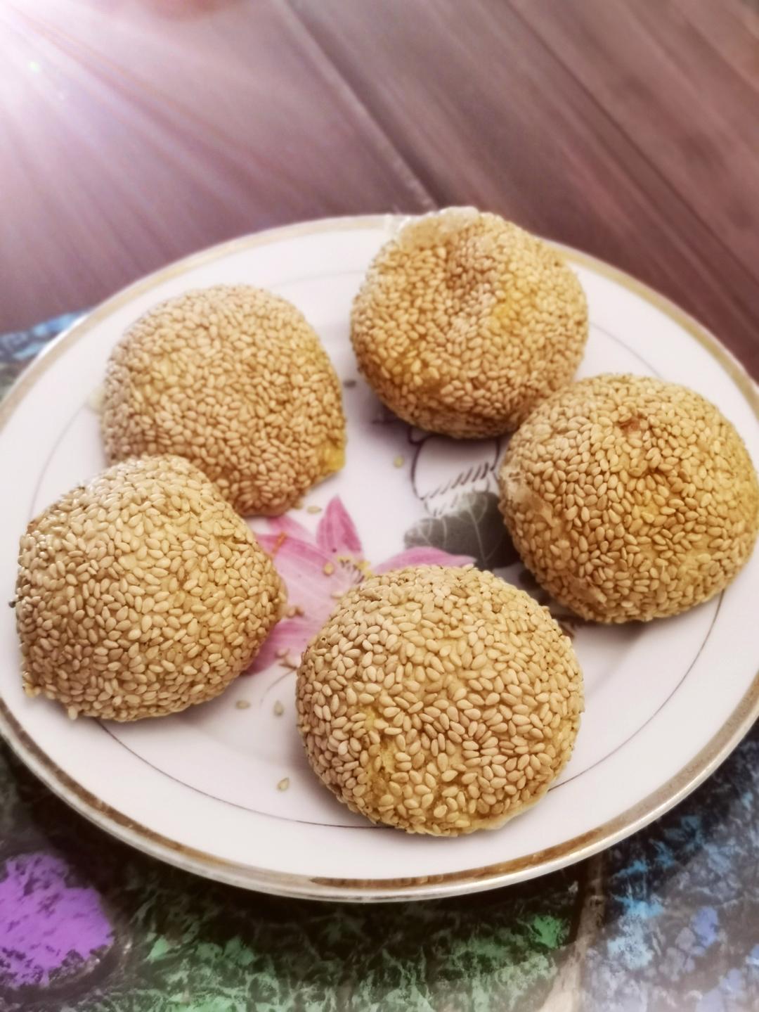 红薯糯米芝士球
