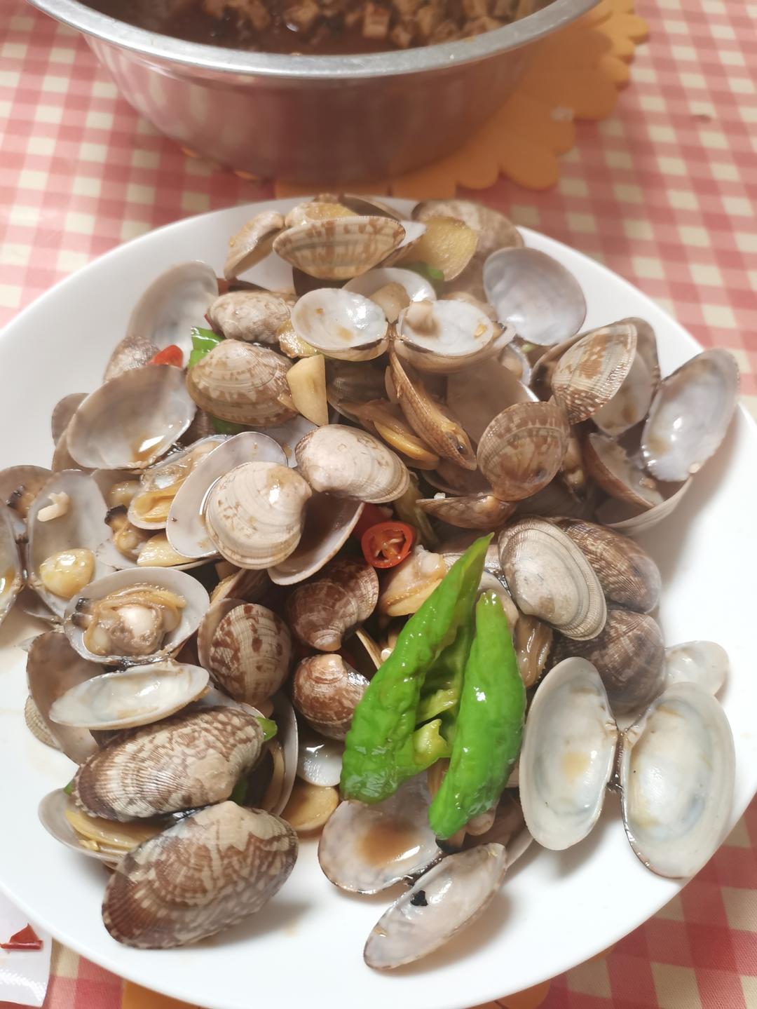 5分钟快手菜❗️秒杀路边摊爆炒花甲～好吃到爆