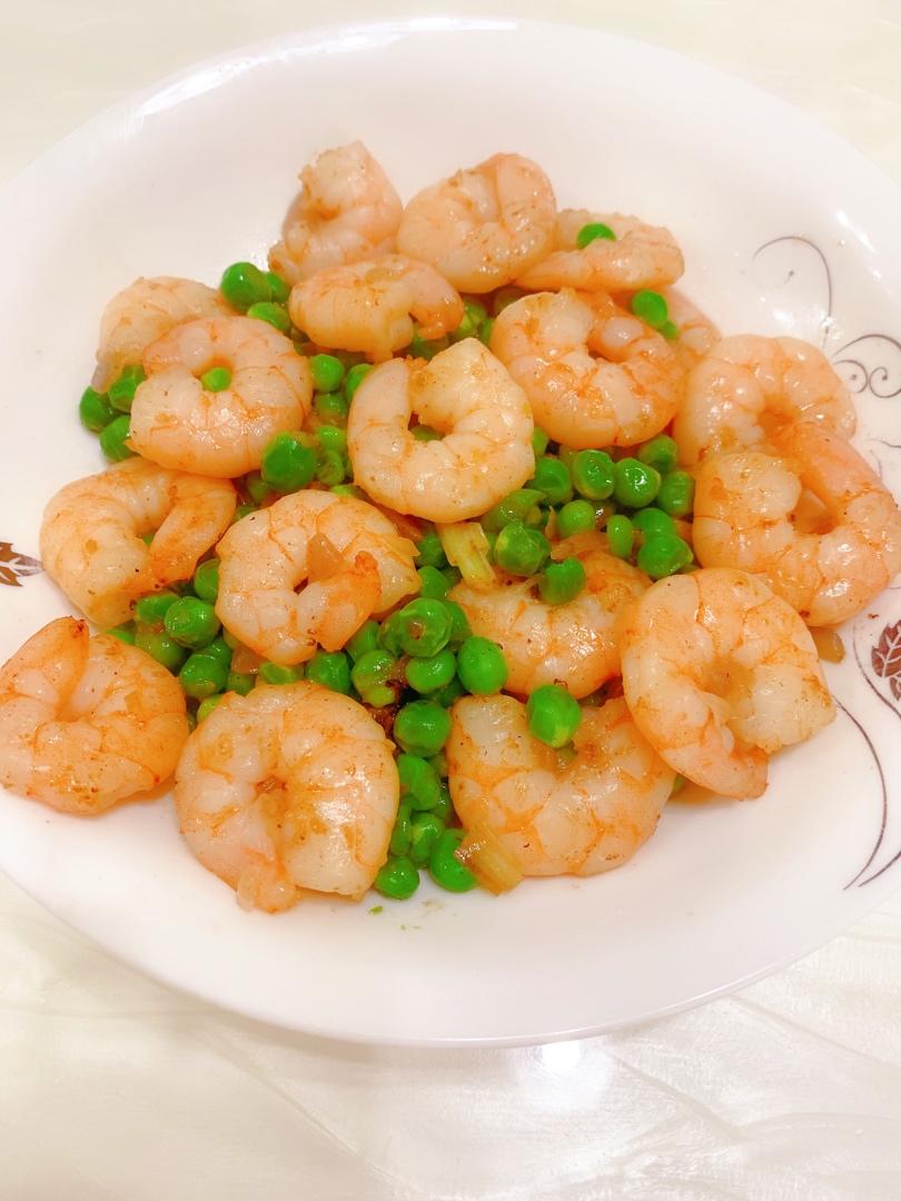 虾仁炒玉米青豆