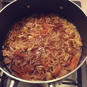 日式煮物，萝卜干（切干大根の煮物）的做法 步骤5