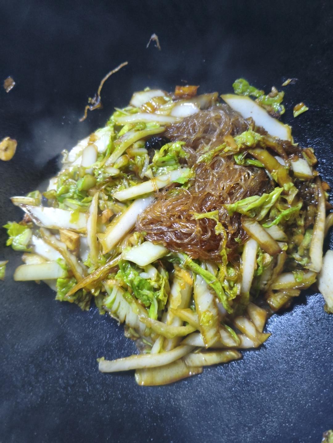 大白菜炒粉丝