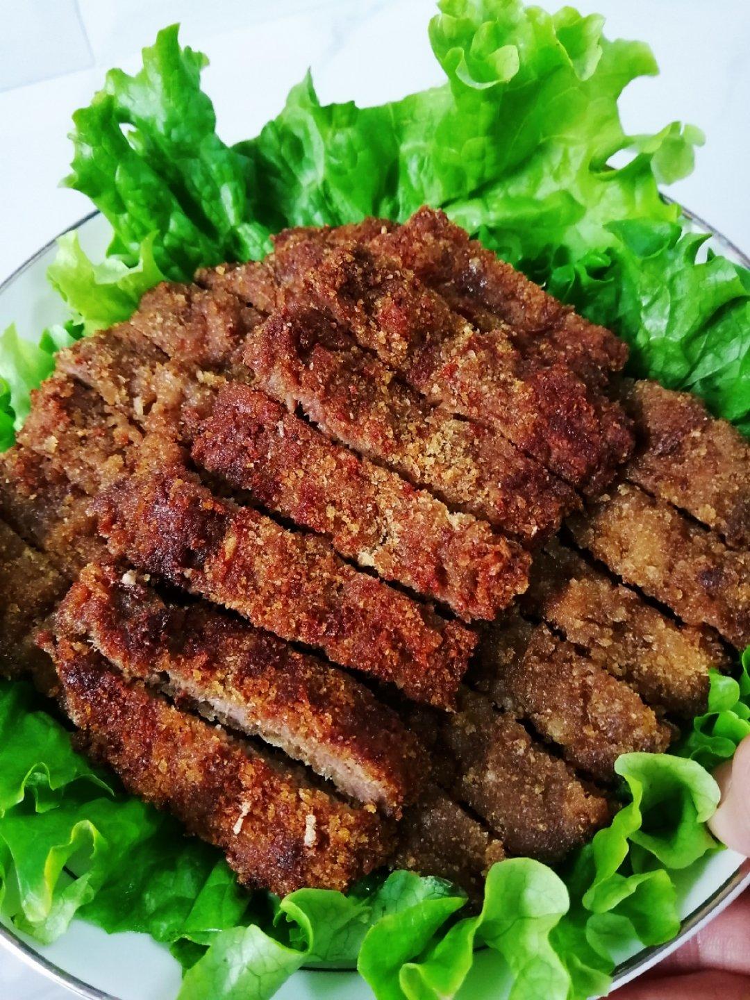 学校门口的炸牛排