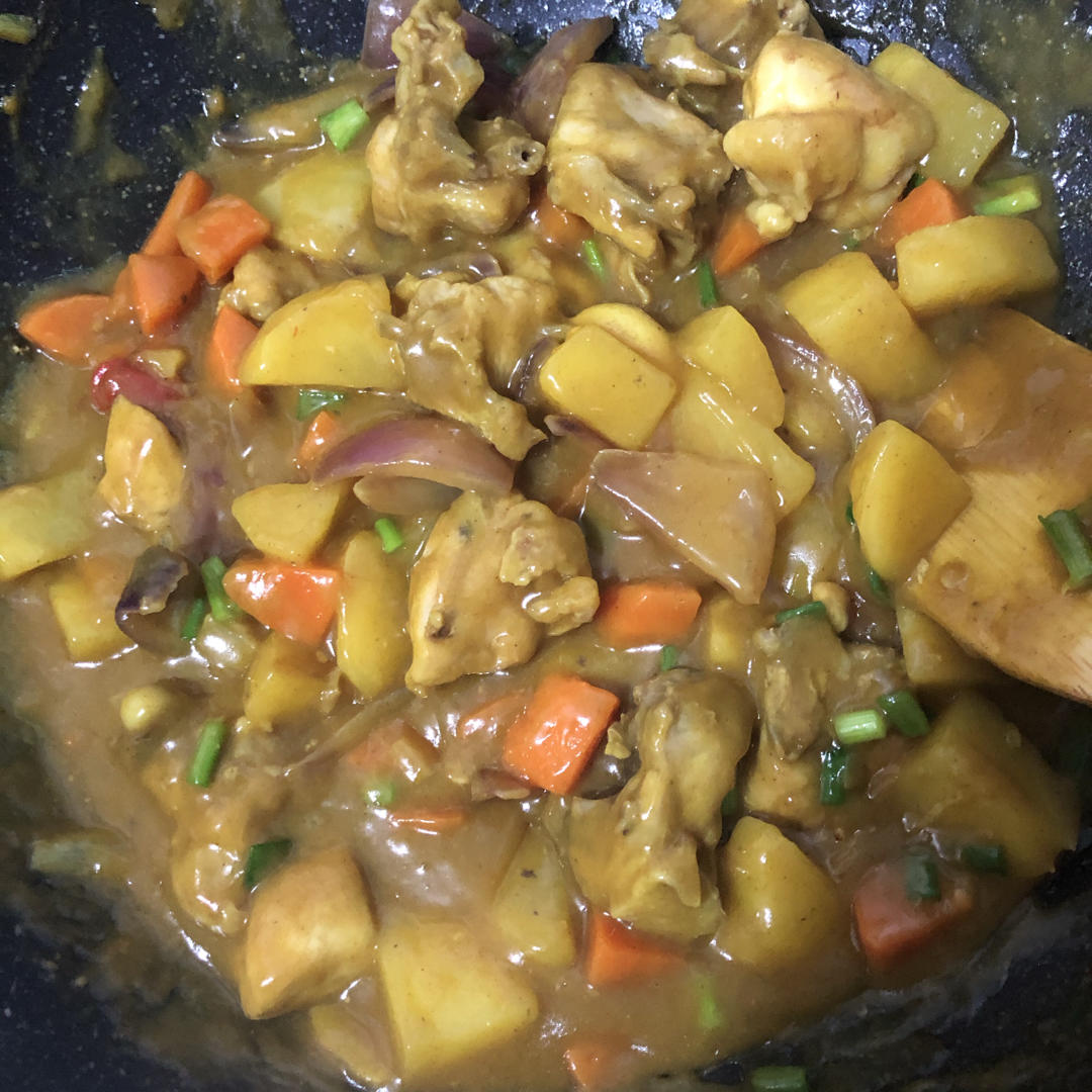 黑暗料理之路lu做的下饭神器咖喱鸡