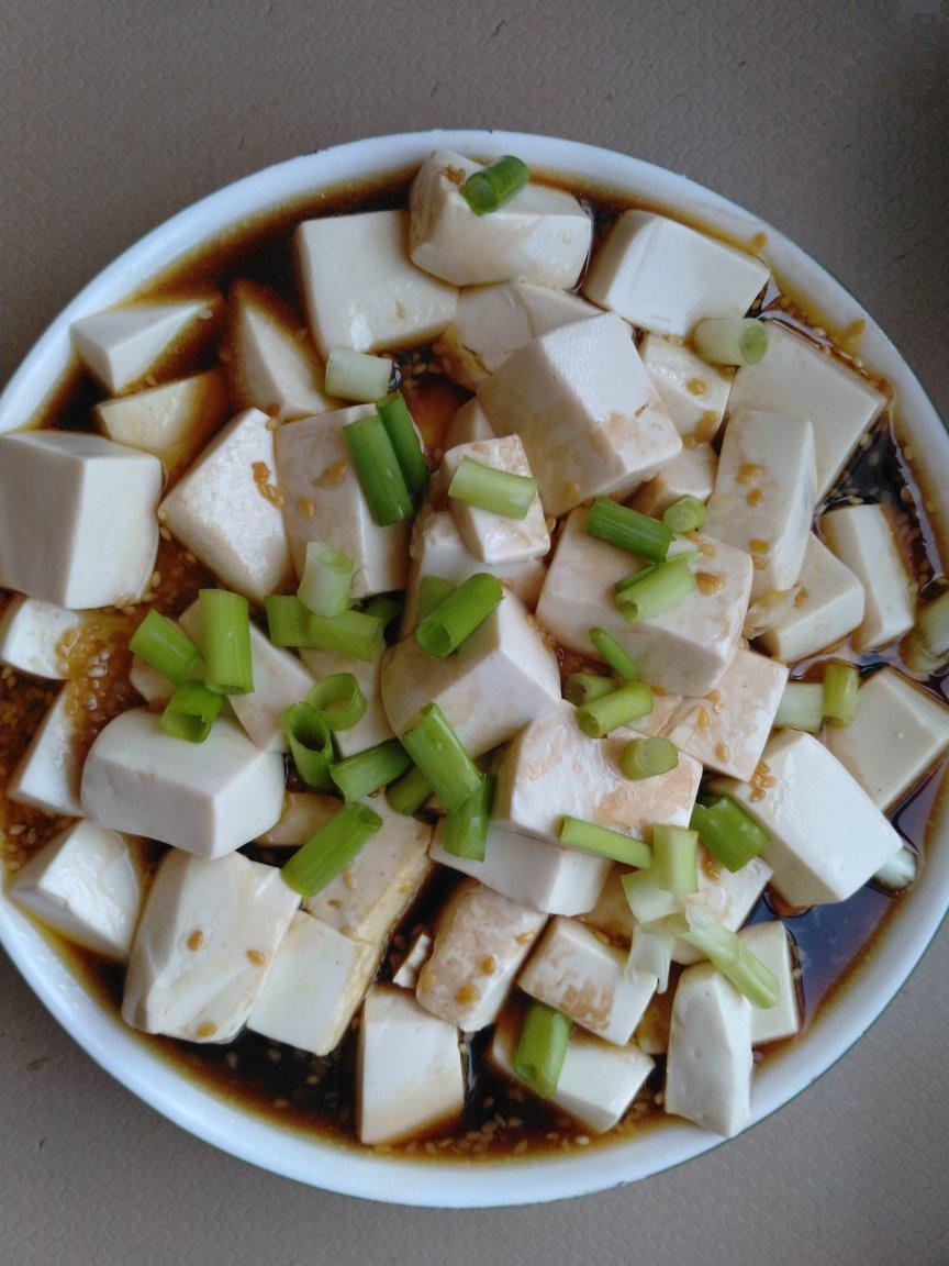 电脑滚蛋吧做的凉拌内酯豆腐