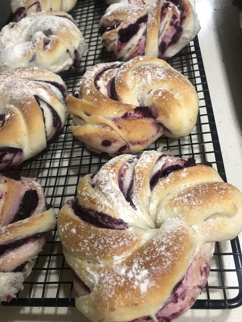 日式奶香紫薯软包（白面包烘焙法）