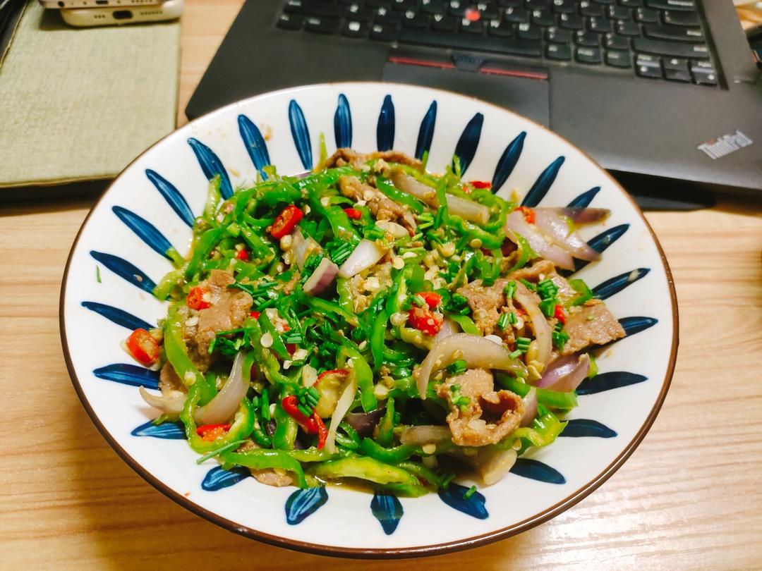 青椒炒牛肉丝