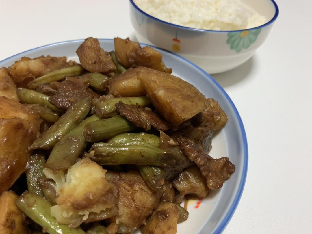土豆炖豆角