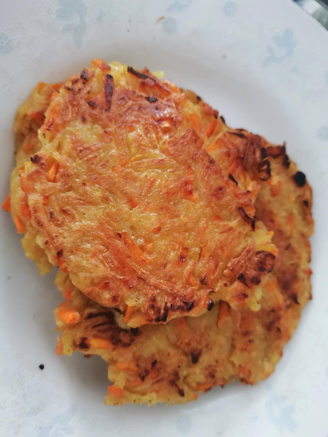 土豆饼(土豆胡萝卜丝饼)