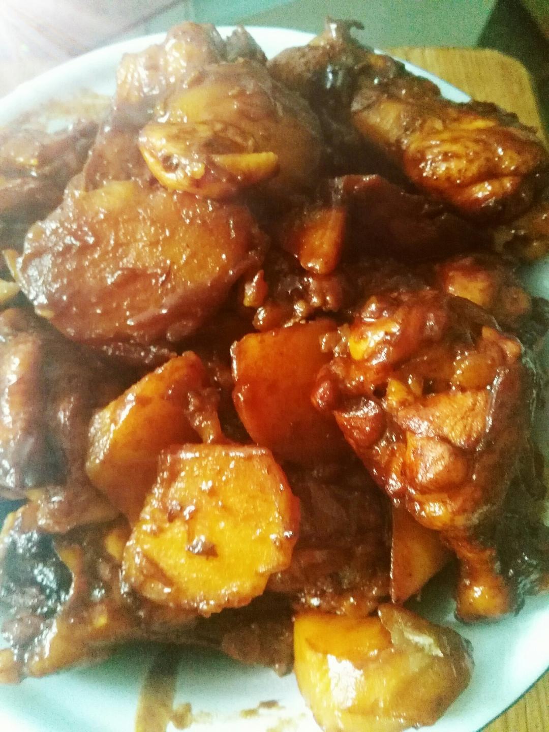 土豆炖鸡翅 翅根