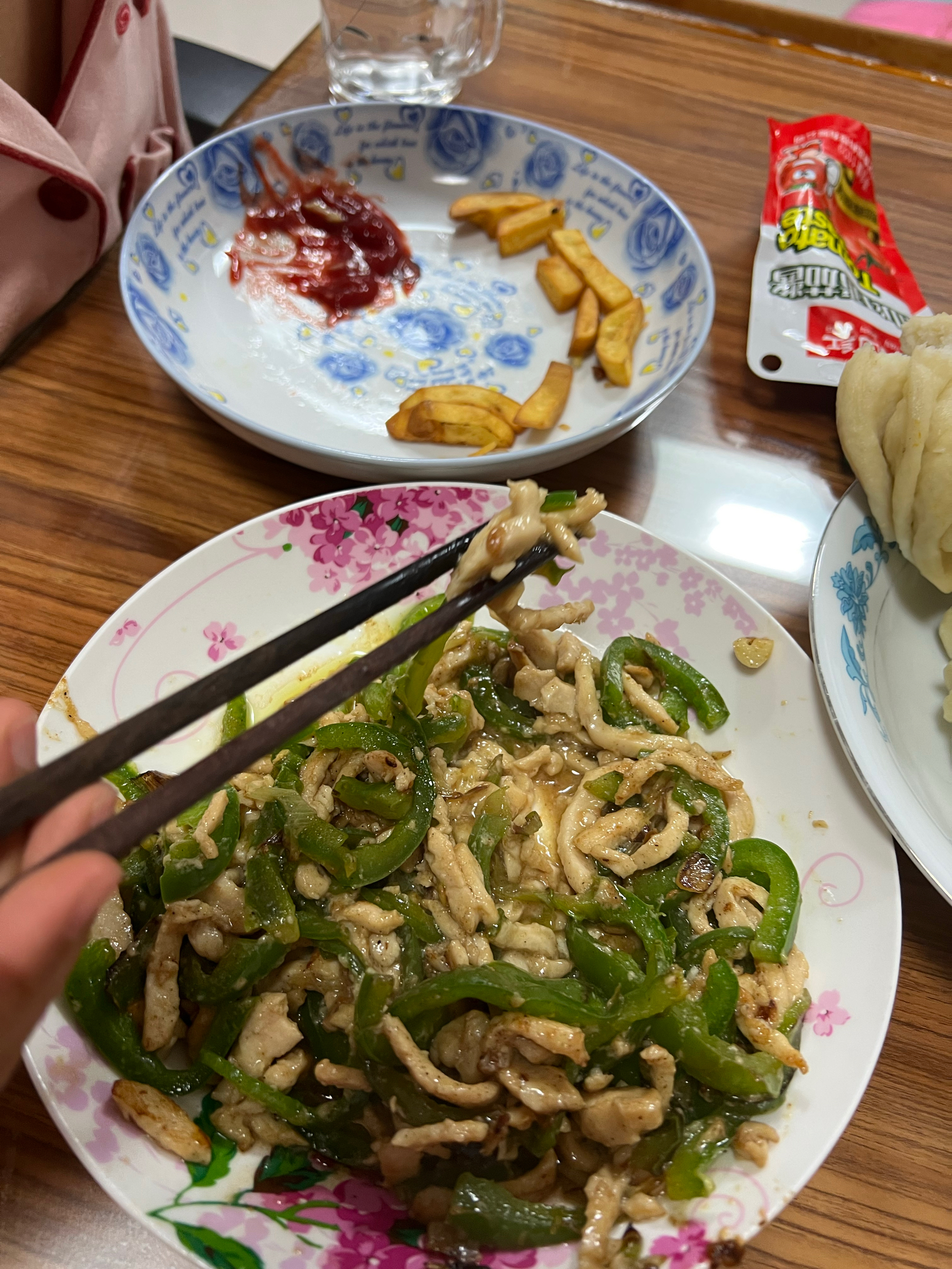 #家常菜# 米饭杀手尖椒肉丝（鸡丝）
