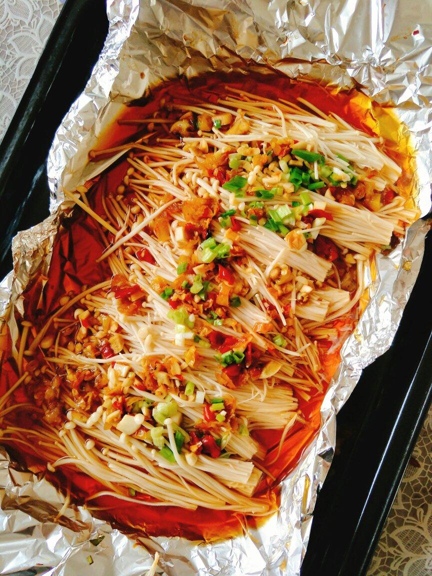 蒜蓉烤金针菇（烤箱版）