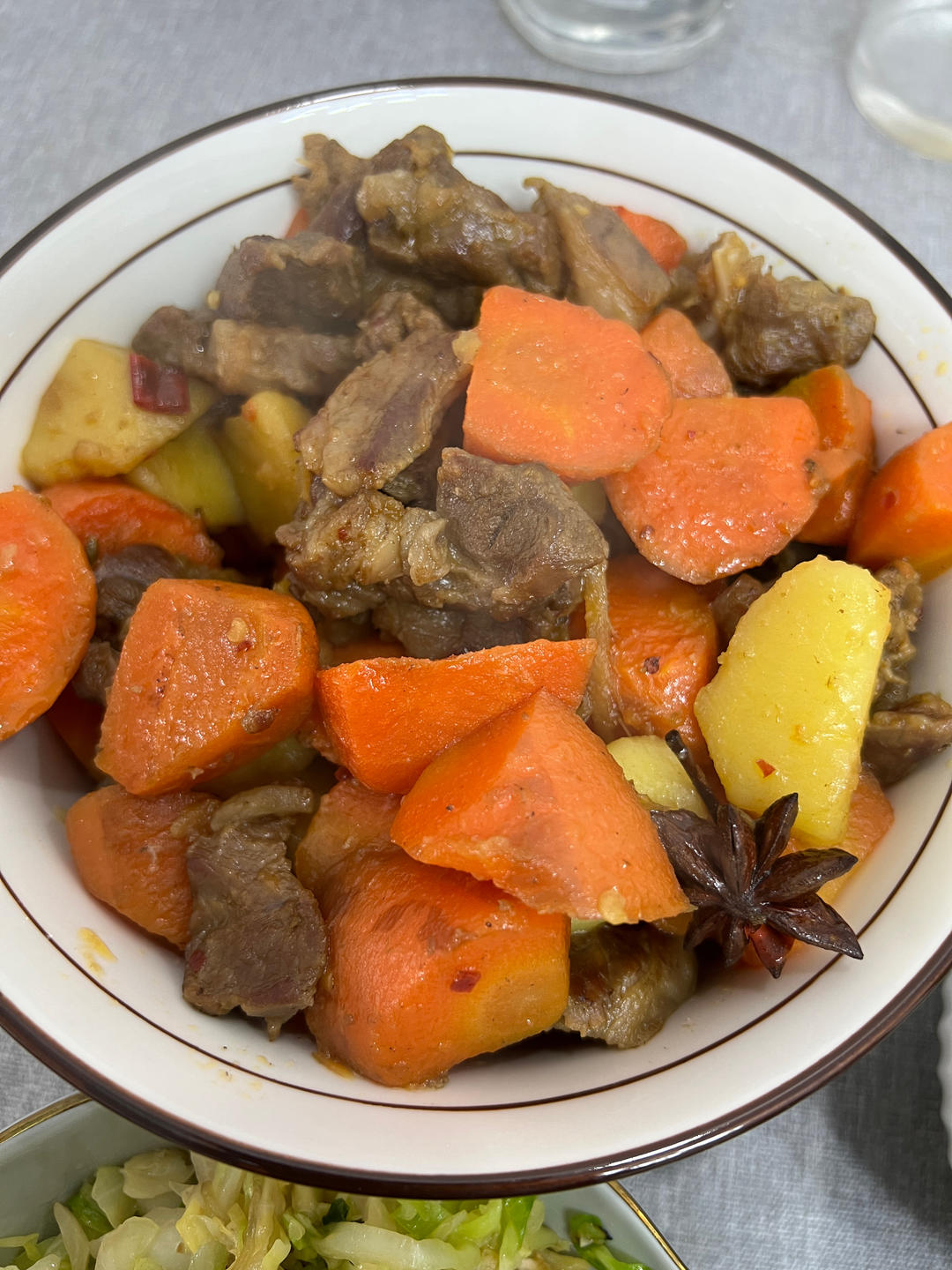 红烧羊肉炖胡萝卜