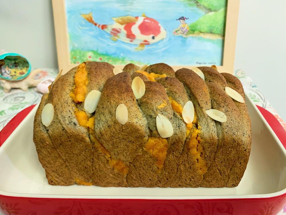 芝麻番薯吐司面包🍞软糯可口，暖你一秋🍠🥰