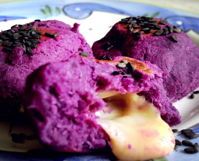 芝心紫薯饼