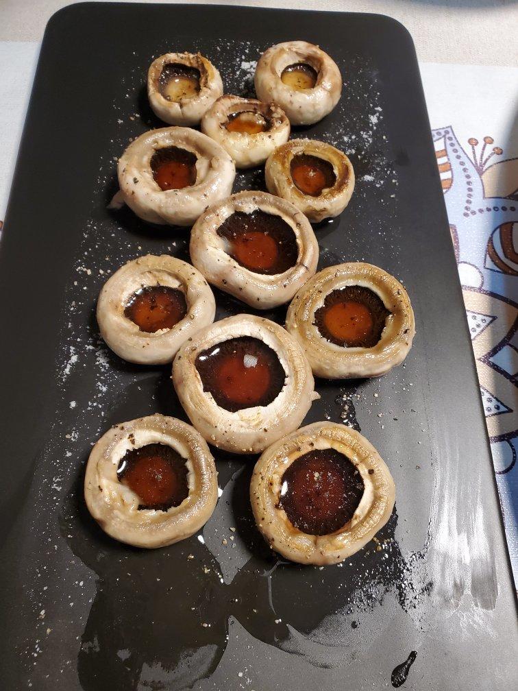 香煎口蘑  鲜的扭起来