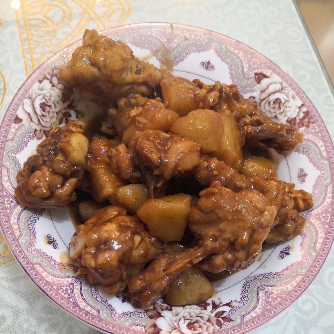 土豆焖鸡腿