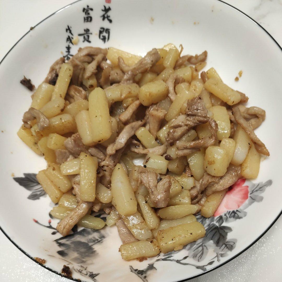 超下饭！香煎土豆条猪肉条