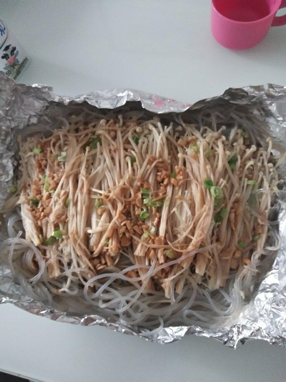 蒜香烤金针菇&粉丝