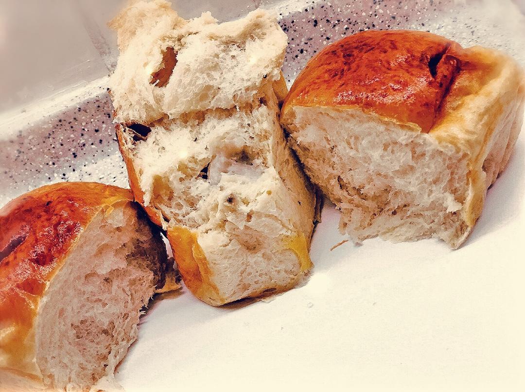 心灵契合做的香芋吐司～中种