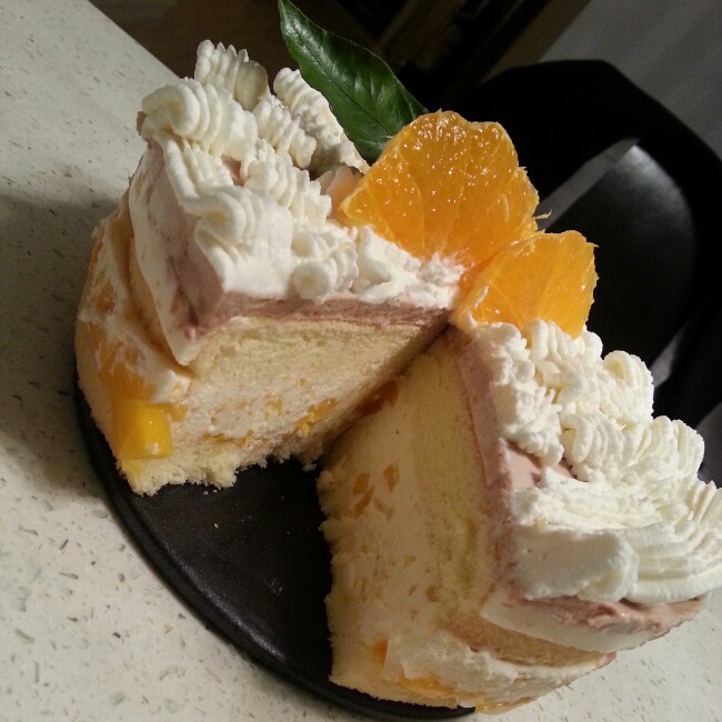 料超足的芒果慕斯蛋糕