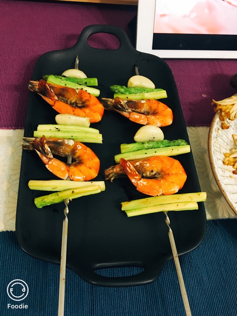 夏日烤虾串