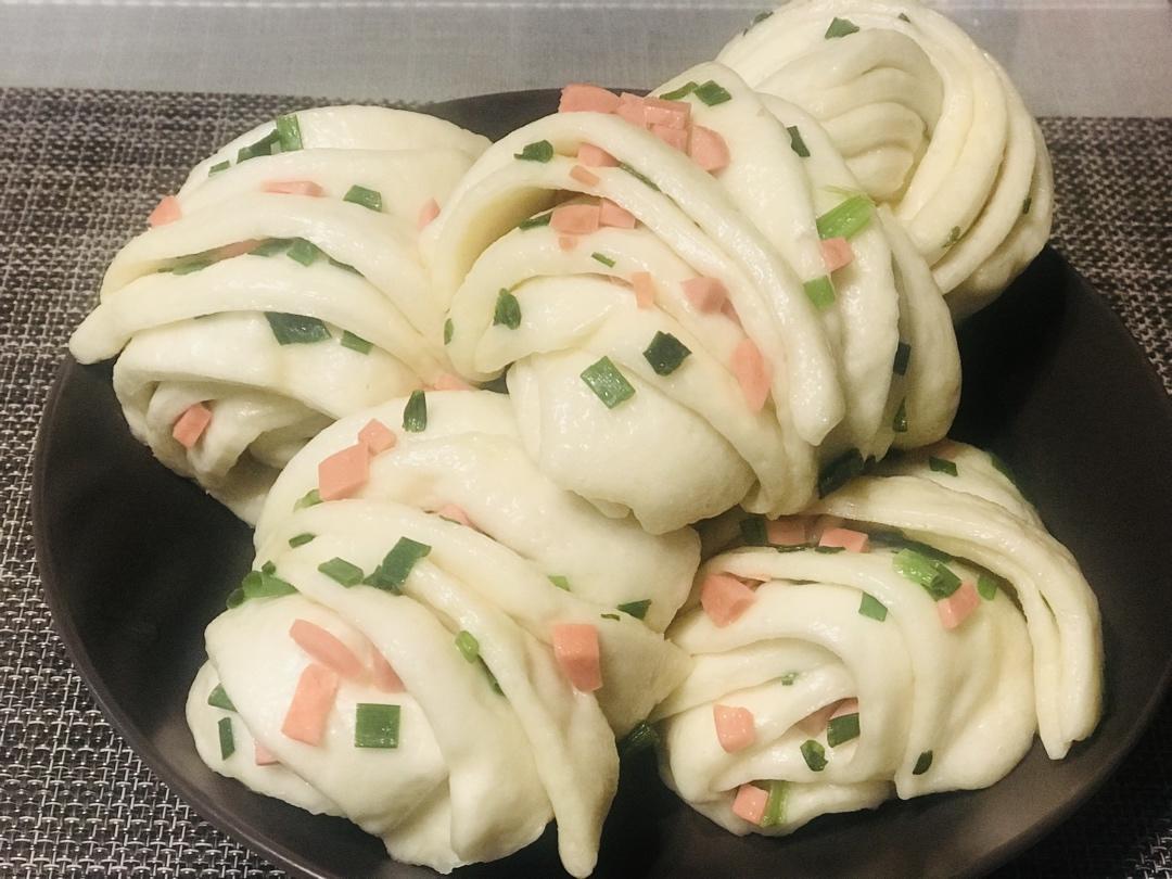 造型漂亮做法超简单的，花卷馒头