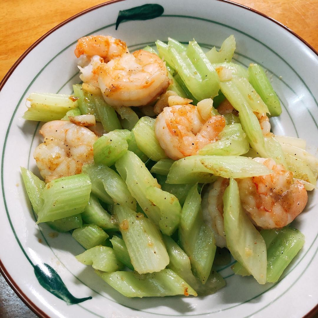 西芹炒虾仁