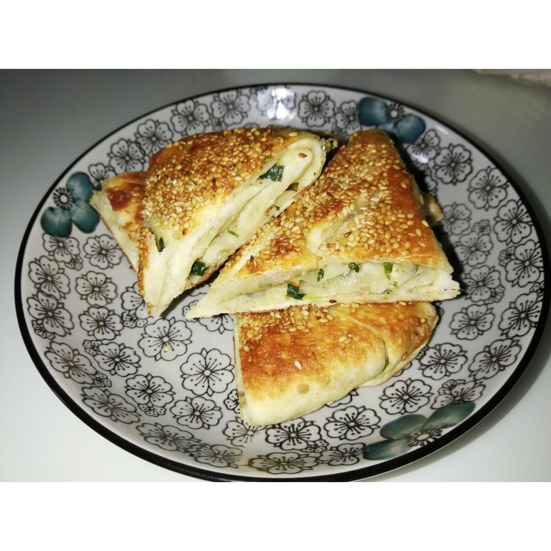 葱香发面饼