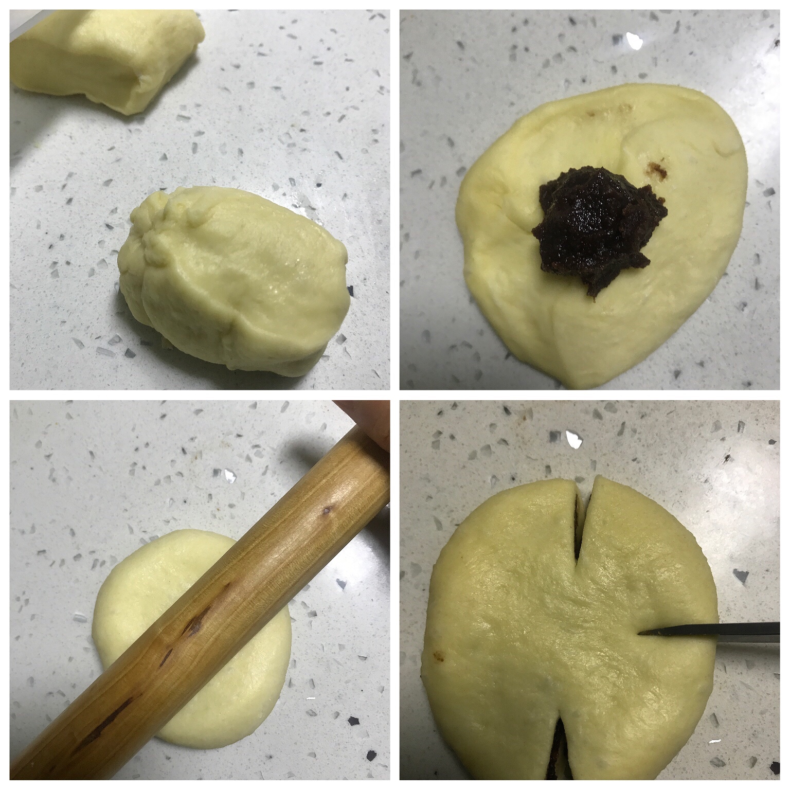 豆沙面包的做法 步骤7