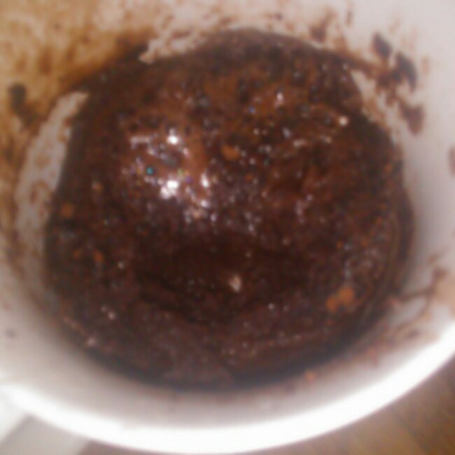 三分钟微波巧克力蛋糕